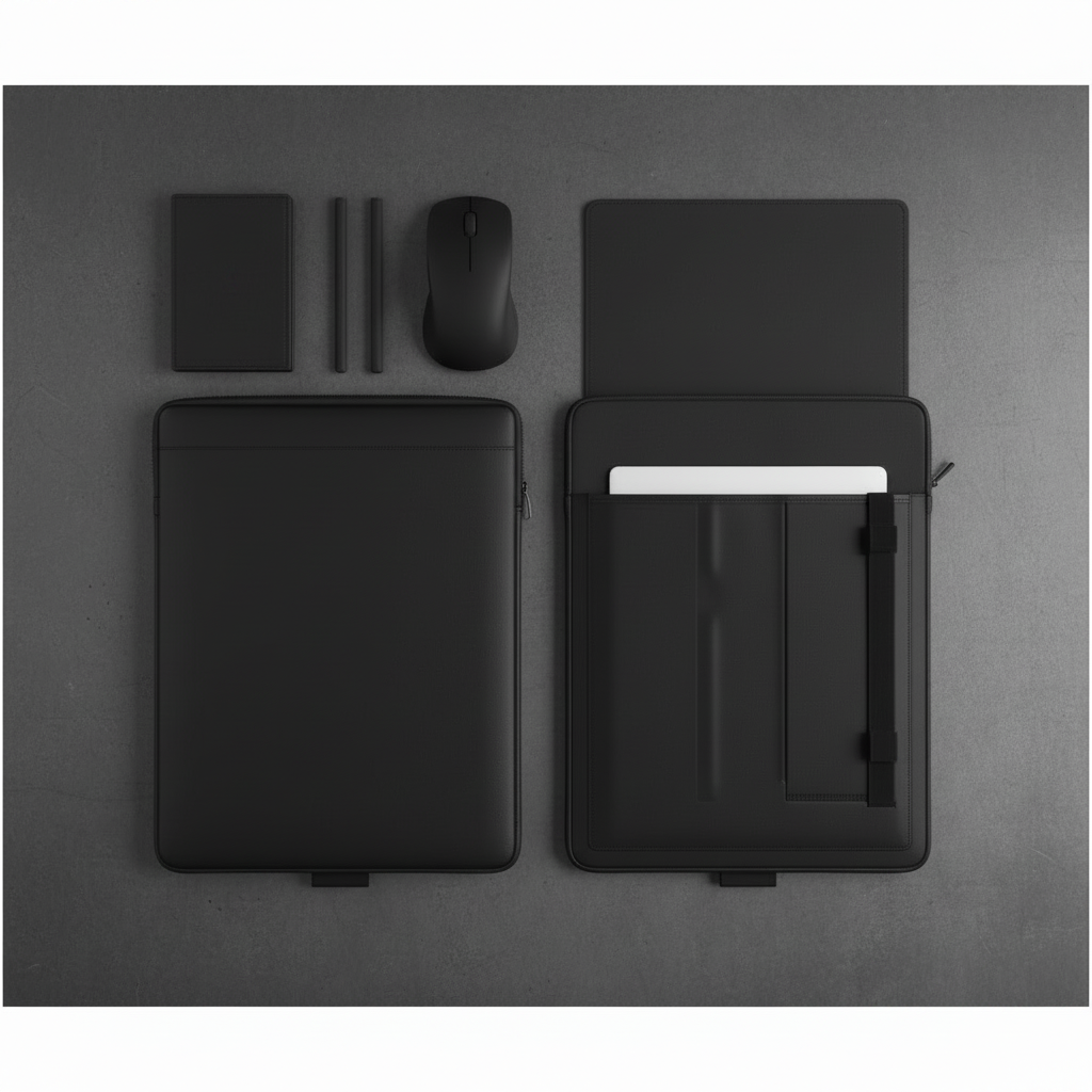 VYRO Laptop Sleeve flat lay